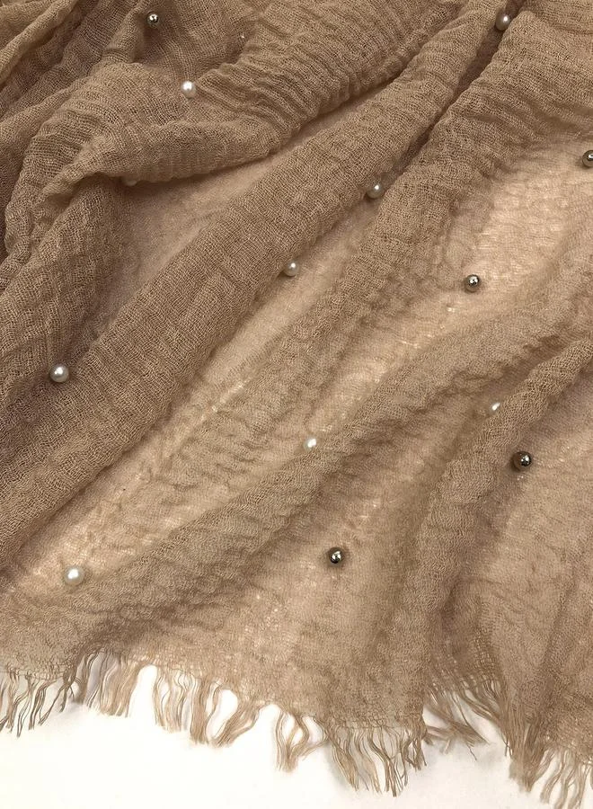 ستايلي وشاح رقبة مزين بالخرز